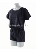 ست کراپ شورتک راه راه h&m