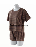 ست کراپ شورتک راه راه h&m
