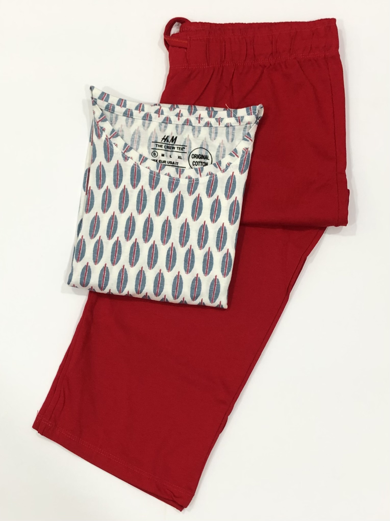 ست تیشرت و شلوارک نخ پنبه H&M