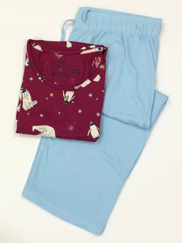 ست تیشرت و شلوارک نخ پنبه H&M