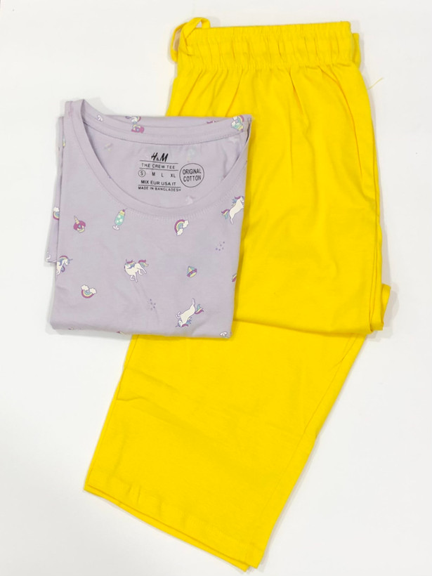 ست تیشرت و شلوارک نخ پنبه H&M